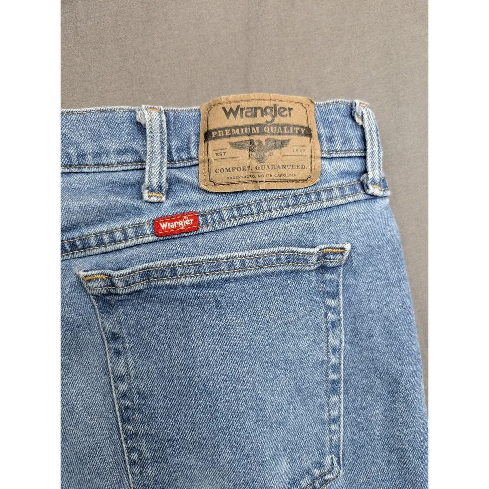 Wrangler Jeans Mens 38x‎ 30 Blue Straight Cowboy Western Rodeo